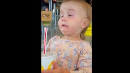 Vídeo de garotinha bebendo Coca-Cola pela primeira vez viraliza
