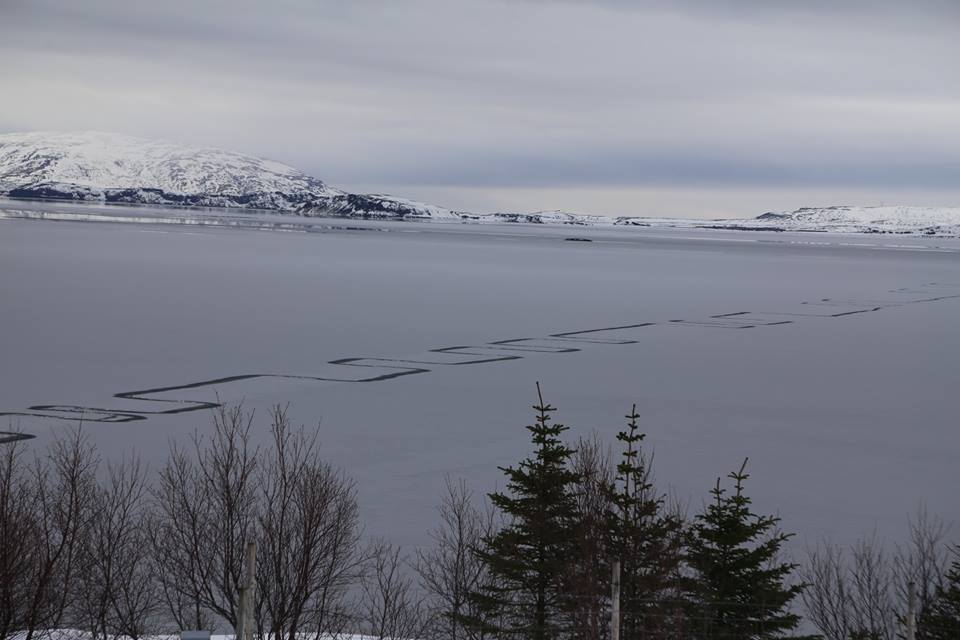 O que são essas linhas em zig-zag encontradas no gelo? 