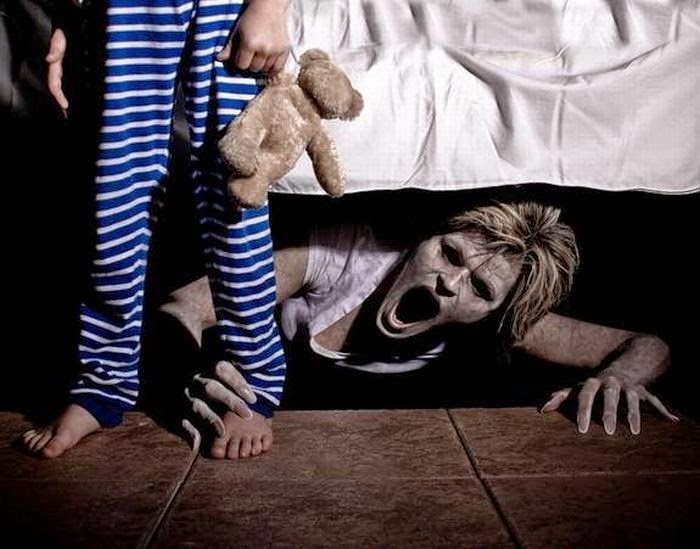 5 coisas mais assustadoras encontradas debaixo da cama